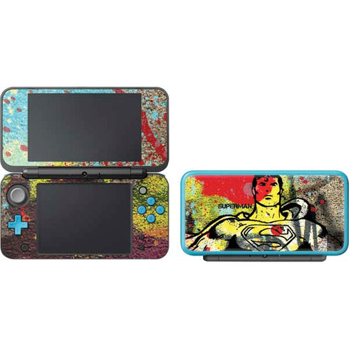 DC Comics Superman Color Splatter Nintendo 2DS XL (2017) Skin